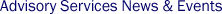 Advisory Services News & Events